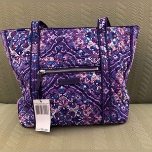 Vera Bradley Iconic Small Vera Tote Cotton in Regal Rosette NWT